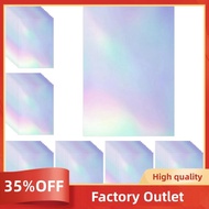 60 Sheets Holographic Laminate Sheets Clear Gitter Holographic Sticker Paper Vinyl Laminate Film 11.