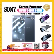 SONY XPERIA XZ4 / XZ3 / XZ2 / XZ2 Premium / XZ2 Compact Front & Back Hydrogel Screen Protector READY