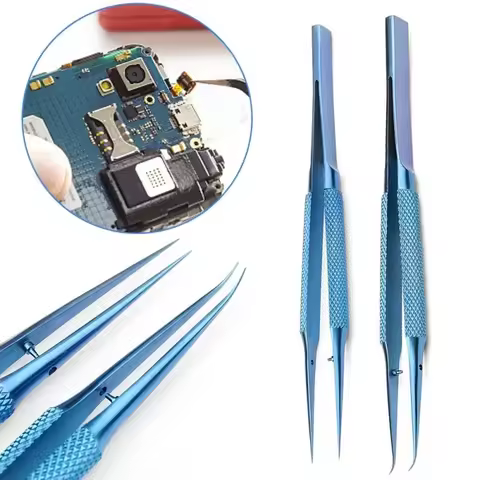 Precision Titanium Alloy Tweezers for Professional Electronics Repair Anti-Magnetic Fly Line Phone M