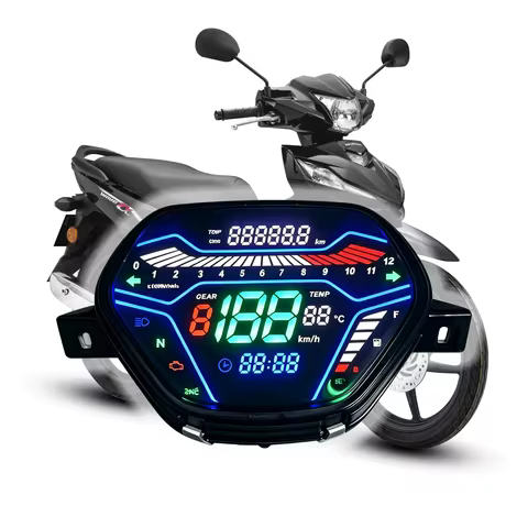New LED Display Motorcycle Accessories Speedometer Moto Digital Tachometer Dashboard for Honda Wave 