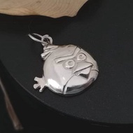 925 Pure Silver 19x21mm Angry Birds Pendant.