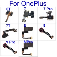 For OnePlus 1+ 7 8 9 Pro 6T 7T 8T 9R 9RT Fingerprint Sensor Flex Cable Under Screen Fingerprint Home