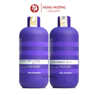 Dầu Gội Elgon khử vàng dành cho tóc tẩy mượt tócCặp gội xả khóa màu tóc nhuộm thời trang không phai
