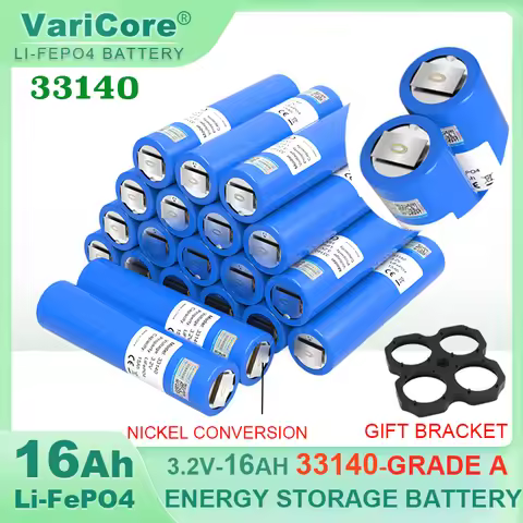 3.2v 33140 15Ah lifepo4 Grade A Cells for diy 4S 12v 24V 36V 48V 20AH 30AH Power Tools Battery pack+