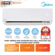 Midea Fairy Series Non Inverter R32 Wall Mounted Air Conditioner 1.5HP 3 Star Rating Aircond MSMF-13