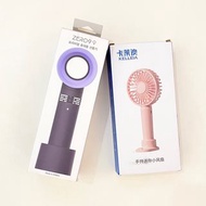 Zero9 Portable Mini Bladeless Fan (Black) / Kelleia Portable Fan (Baby Blue)
