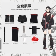 ชุดคอสเพลย์ Naruto Shippuden ชุดเต็มตัวของ Uzumaki Naruto สำหรับผู้ชาย ชุดคอสเพลย์ที่สวมใส่ได้ทันทีส