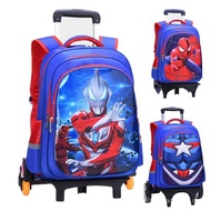 Beg Tangan Troli Kalis Air Ultraman Boys untuk Pelajar Sekolah Rendah Darjah 1-3-6 Beg Tangan Lelaki