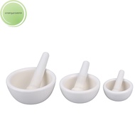 strongaroetrtn 60/80/100mm Mortar Pestle Spice Crusher Ceramics Bowl Tough Foods Pepper Gingers sg