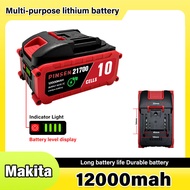 PINSEN MAKITA-21V 5C 5/10/15 Cells 21700 Lithium-ion Battery Cordless Drill Battery Rechargeable for