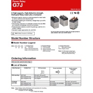 USED OMRON Power Relay -G7J-4A-T 24VDC 4xN.O 25A