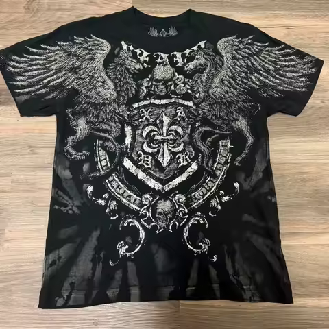 2025 Limited Rare Y2K Black Xzavier with Rhinestone Shirt