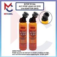Bitop Air Cond Stop Leak & Oil Treatment AC Repair Kit 134A, 4-in-1 Leak Sealing Formula