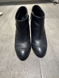 英國 ECCO 品牌 黑 短靴 踝靴 37 真皮 狀況好 原價約五千