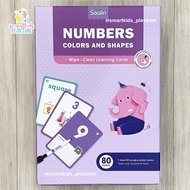 Saalin Wipe Clean Flash Cards Mainan Edukasi Anak