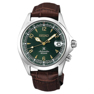 Jam Tangan Mewah Seiko X Automatic 20BAR dengan Tali Kulit Coklat dan Tampilan Hijau