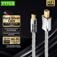 YYTCG | High-End Audio DAC Cable Type C to Square B/C to B Adapter