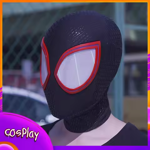 Ultimate Spider Man Cos Mask Miles Halloween Cosplay Props Movie Superhero Adult Wearable Mask High 