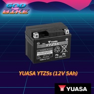 YUASA YTZ5S แบตเตอรี่แห้ง (12V 5 AH) Click110 WAVE FINO MSX SCOOPYi SONIC DREAM STEP HAYATE