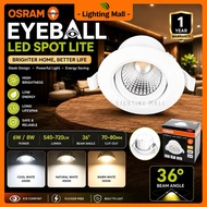 OSRAM Nova LED Spot Light 6W 8W Downlight Ceiling Light 3000K/4000K/6500K 36° Beam Angle SIRIM LED E