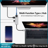 5-port Type-C expansion adapter - Supports network, video, data transfer