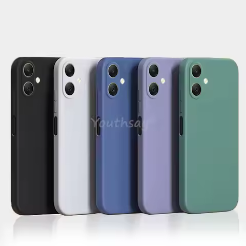 For Samsung Galaxy A07 Case Liquid Silicone TPU Plain Phone Protector Cover Samsung A07 Cover Rubber