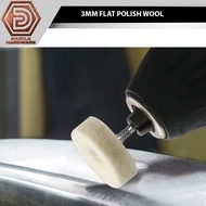 3mm shank flat polish wool mata polish bulu kambing