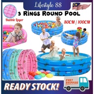 *NextDayDelivery* 3 Rings Inflatable Swimming pool Slave Swimming pool 3rings round pool