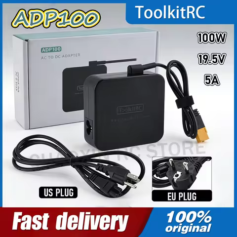 ToolKitRC ADP100 100W 20V Power Supply With XT60 Output Adapter For M6D M6 M7 M6DAC ISDT Q8 Q6 GT Po