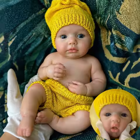 Aizwa1 13 Inch Loulou Silicone Bebe Reborn Baby Girl Handmade Can Open Mouth Choose Painted or Unpai