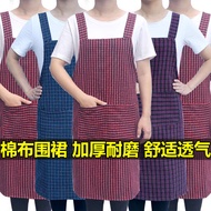 apron water proof apron kitchen cotton apron kitchen apron cotton apron [Very Cost-effective] Pure C