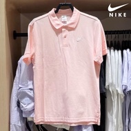 【Pink Polos】Nikel00% Embroidered Golf Polo Shirt Men's POLO Shirt Breathable Short Sleeve Lapel Top Casual Tennis POLO Shirt CJ4457