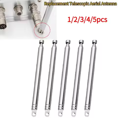 7 Section Replacement Telescopic Aerial Antenna TV Radio DAB AM/FM Universal Telescopic Aerial Anten