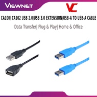 VC CA100/CA102 USB 2.0 Extension Cable 3M / USB 3.0 USB-A to USB-A Cable 1.8M 3 Months Warranty