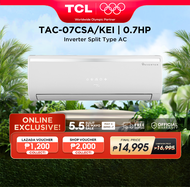 TCL KEI Series Inverter Aircon Split-type Air Conditioner (5D DC Inverter, Titan Gold Technology, 5-