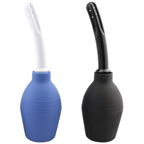 Anal Washer Nozzle Pump Women Vaginal Shower Men Butt Plug Adults Games Cleaner Product Douche Enema
