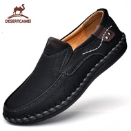 Desert Camel【Free Shipping】 (โอเวอร์ไซส์ 38-49)2020 รองเท้าส้นเตี้ยหนังแท้รองเท้ารองเท้าเเตะผู้ชายกระเป๋าคาดเอวรองเท้าทางการสำหรับชาย Loafers สำหรับรองเท้าส้นเตี้ยโลฟเฟอร์บุรุษสำหรับรองเท้าผู้ชาย รองเท้าขับรถสำหรับชายรองเท้าลำลองขนาดพิเศษ38-48