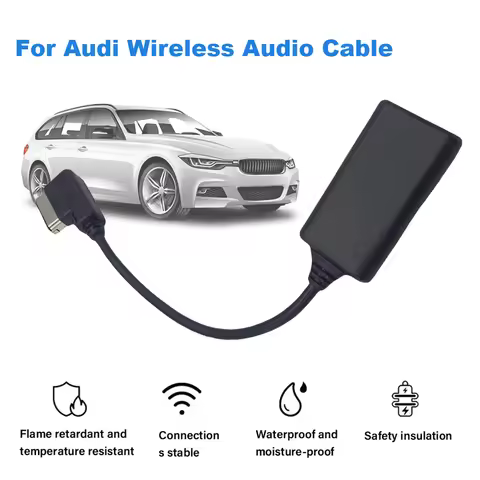 USB Cable Music Adapter AMI Bluetooth-compatible AUX Receiver Cable Adapter Radio Stereo Wire Adapte