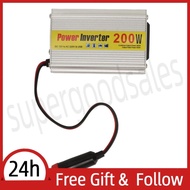 Supergoodsales Power Inverter 200W DC 12V To AC 220V Safe Car Converter With USB Port NEW