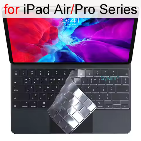 Keyboard Cover for iPad Pro 11 13 M4 Magic Keyboard Air M3 10 10.5 10.9 12.9 M2 M1 Smart Case Folio 