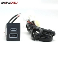 Car Fast Charger QC3.0 USB Type-c Interface Adapter Modified Charging Socket for VW POLO 2004 - 2011