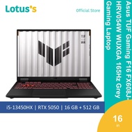 Asus TUF Gaming F16 FX608J-HRV054W WUXGA 165Hz Grey Gaming Laptop (i5-13450HX,16GB,512GB,16",W11)