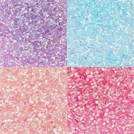 DICOSMETIC 60G 4 Warna Manik Bingsu Rangup Manik Tiub Jerami Lembut Berwarna-warni Manik Plastik Ber