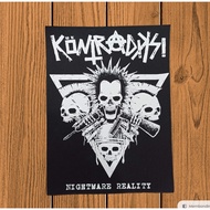 Large Screen Printing Back Patch CONTRAST UK 29x39