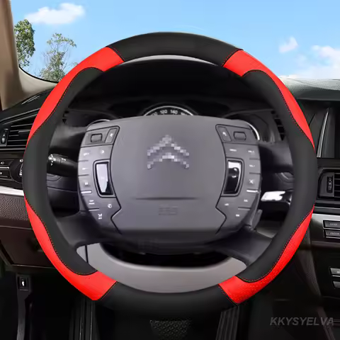 For Citroen C1 C2 C3 C4 C5 C4L Berlingo C4 PICASSO C5 AIRCROSS Car Steering Wheel Cover Microfiber L