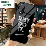 HP (U 060) Oppo A58 A78 Glass Softcase - Casing Oppo A58 A78hp - Oppo A58 A78 Glossy Glass Softcase 