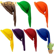 CYMX Party Dwarf Hat, Polyester Solid Color Dwarf Costume Hat, Versatile High Elasticity Breathable 