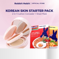 Rabbit Habit Moon Glow 2-in-1 Cushion Foundation & Mask Set for Dewy Skin