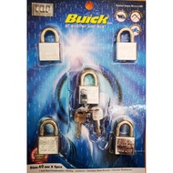 [ORIGINAL] BUICK 40MM X 5 PADLOCKS [ KEYALIKE ]