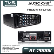 Amplifier BT 2000K Bluetooth EQ Audio Karaoke Home Theater 200W X 2 Audio One | Tmsaudio
